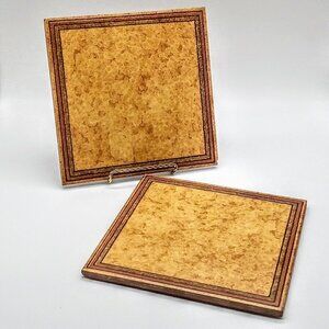 Pair of 2 Vintage Semigres Italian Tile Trivets